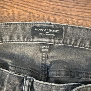 Banana Republic Skinny Techmotion Jeans - Washed Black 32x30